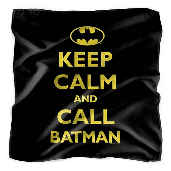 Batman Keep Calm Bandana (21 in x 21 in)