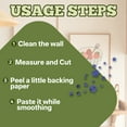 thumbnail image 4 of CCOCC Mirror Stickers,Simple Installation Setup Wall Decor Living Room,Subtle Room Ambiance Mirror for Door,Blue, 4 of 7