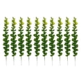 thumbnail image 2 of Naiovety 10 piezas de eucalipto artificial, ramos de plantas de follaje de aspecto vivo para boda, jardín, balcón, decoración Decoración Verde Naiovety HA083898-01, 2 of 6