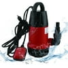 Heavy Duty 1100W Submersible Sump Pump With 25 FT Cord 1.5HP 3700GPH Water Sub Pump Electric Empty Pool Pond Pump, Red&Black