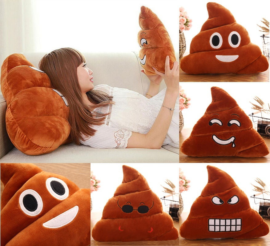 Emoji Pillow Cushion Emoticon Shape Cute Poo Throw Funny Gift Home Decor New Hot 
