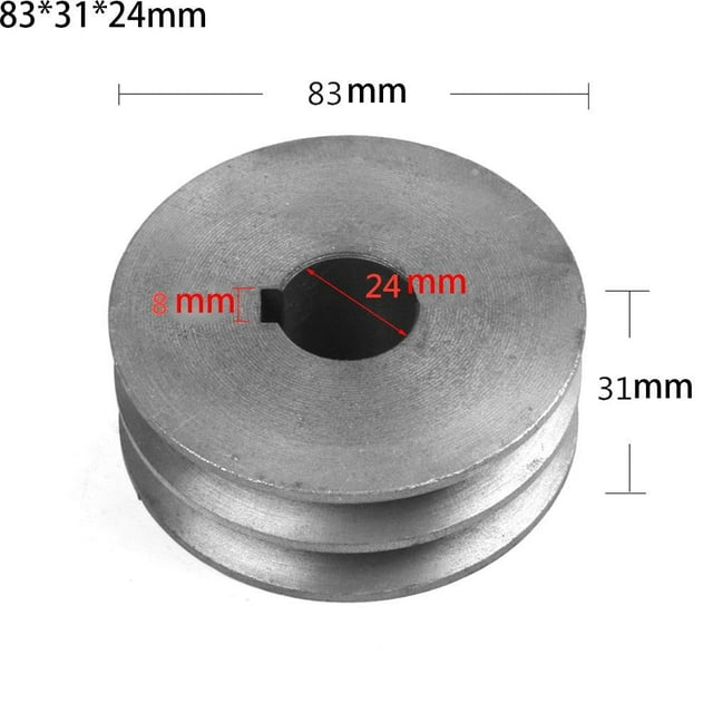 V-Belt pulley A Type Double Slot Pulley Motor Cast Iron Dia Power Tool Accessory