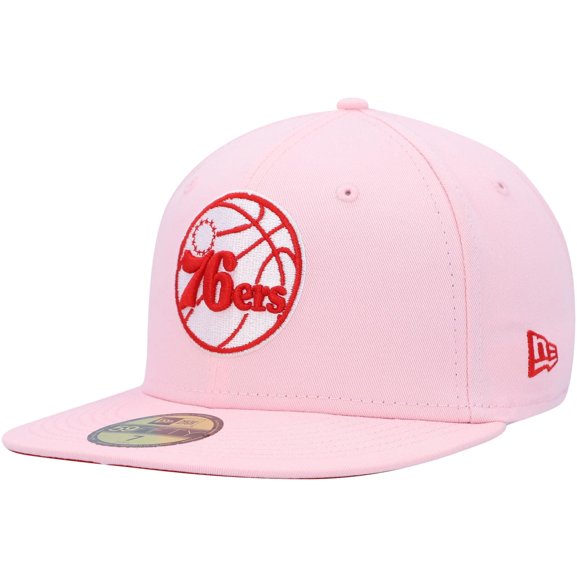 Men's New Era Pink Philadelphia 76ers 