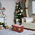 thumbnail image 2 of Mini Valise Modèle Rouge Foncé en Bois 1Pcs 2.4x1.3x1.3in, 2 of 7
