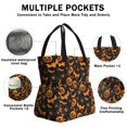 thumbnail image 3 of Halloween Spider Bat Pattern Drawstring Lunch Bag Women - Drawstring Lunch Bag Insulated for Work Office - Stain-Resistant Large Lunchbags for Women with Multi-Pockets, 3 of 6