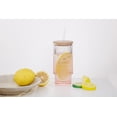 thumbnail image 4 of Mainstays Ribbed Glass Tumbler Pink, 4 of 6