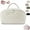 White, variant on Travel Makeup Bag for Woman, 2026 New Wide Open 180° Lay-Flat Design Water-Resistant Triple-Proof Cosmetic Case, Large Capacity Organizer Pouch for Toiletries & Brushes