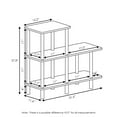 thumbnail image 4 of Furinno 31.5"W x 11.61"D x 27.83"H 3-Shelf Freestanding Shelves, Espresso and Black, 4 of 5