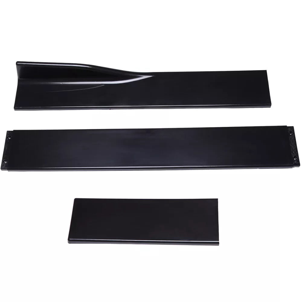 Front Bumper Lip Splitter+Side Skirt+Strut Rod Glossy For Dodge Charger SRT Scat