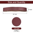 thumbnail image 2 of Uxcell 5 Pieces 6" x 89" Sanding Belts 120 Grits Aluminum Oxide Abrasive Belt Sander Paper Sanding Papers, 2 of 7