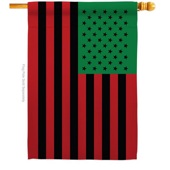 28 x 40 in. African American Black History Juneteenth Double-Sided Decorative Horizontal House Flags - Decoration Banner Garden Yard Gift