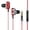 Rouge, variante sur Amdohai Écouteurs Filaires A4 à Double Haut-Parleur, Port 3,5 mm, Basses Stéréo, Intra-Auriculaires Sport Étanches (version à Quatre Haut-Parleurs, Noir)