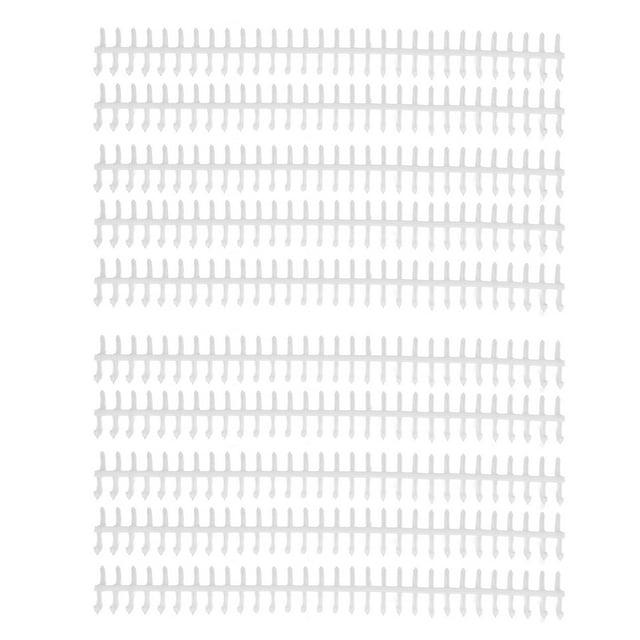 Loose Leaf Rings, 30 Holes Stylish Binding Spine Small Closed Column Lock Design For School White