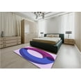 thumbnail image 4 of Ahgly Company Indoor Rectangle Patterned Bright Lilac Purple Area Rugs, 5' x 7', 4 of 6