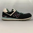 thumbnail image 1 of New Balance 574 Luau Classic Athletic Shoes ML574ILC Black Teal Mens Size US 12, 1 of 6