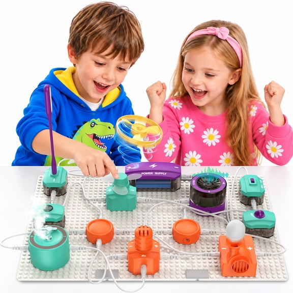 Electronics Exploration Kit-Science Kits for Kids - 45 Circuit Parts, STEM Educational Toy Gifts for Kid Boys Girls Ages 3 4 5 6 7 8 9 10 11 12