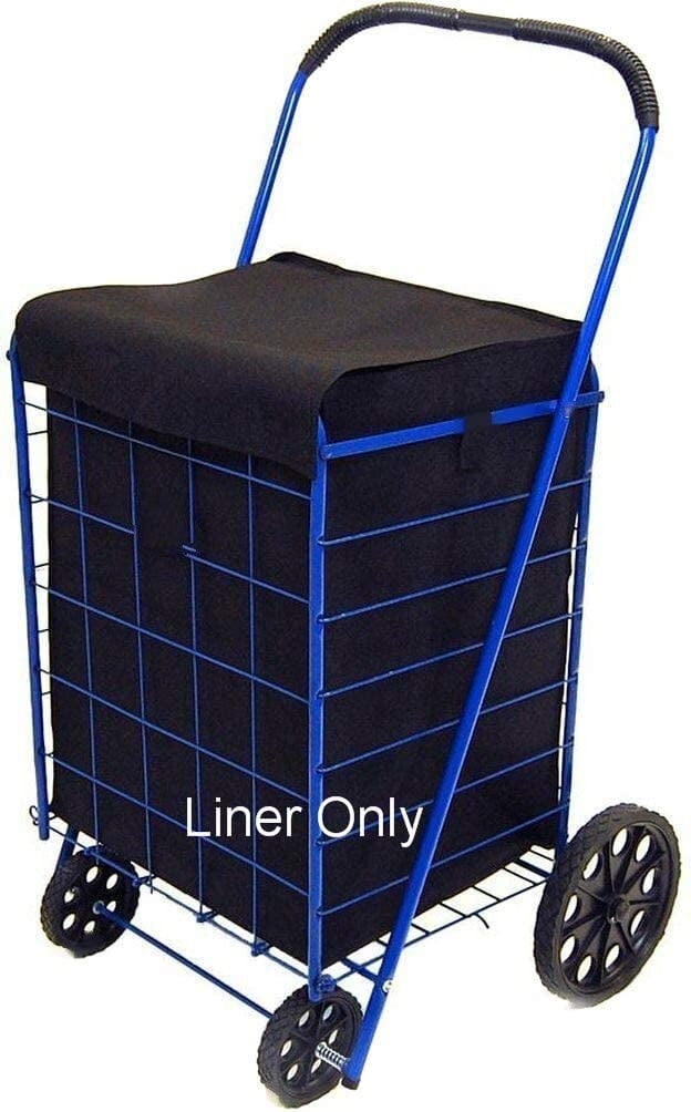 Dependable Industries Utility Folding Shopping Cart Liner Privacy Top