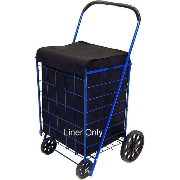 Dependable Industries Utility Folding Shopping Cart Liner Privacy Top
