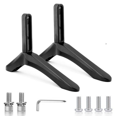 Universal TV Stand, Base Table Top TV Stand,TV Base Pedestal Feet TV Stand Mount Legs for Televisions with Mounting Holes Distance from 0.787-2.16 inch / 2cm-5.5cm