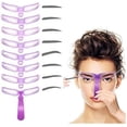 thumbnail image 1 of 8-Style Reusable Eyebrow Stencil Kit with Handle and Strap, Professional Eyebrow Shaping Templates, Washable Makeup Tools, 1 of 5