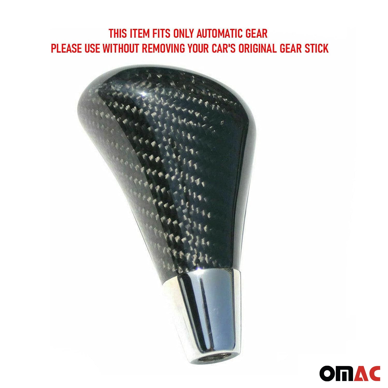 OMAC Gear Shift Knob Handle for Mercedes SLK R170 SL R230 Genuine Carbon