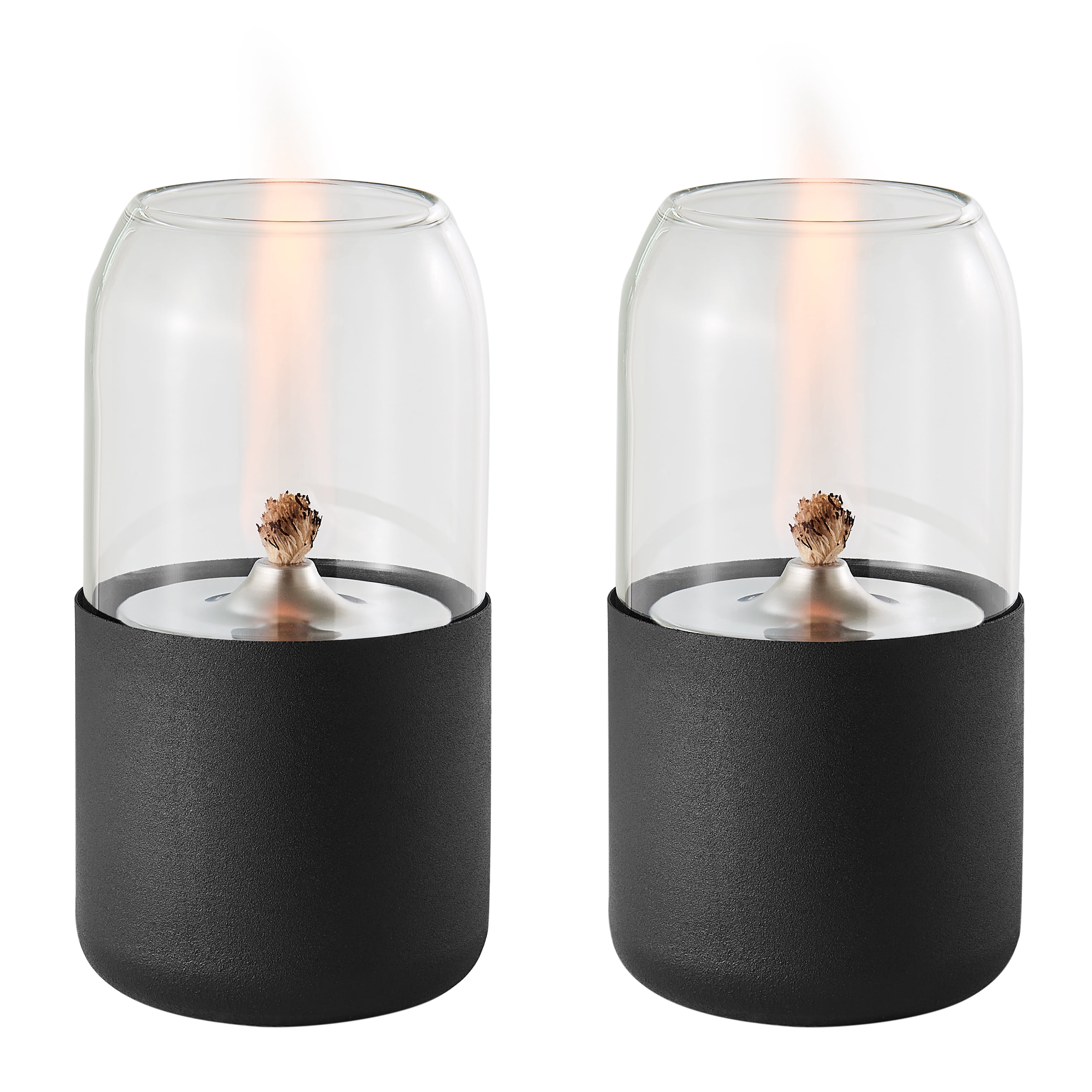 Danya B. Ambrose Oil Lamp Style Rope Wick Clean-Burning Tabletop Portable Fire Pit Set of 2