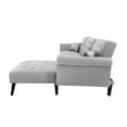thumbnail image 6 of Wulawindy Convertible Sofa bed sleeper Navy blue velvet（W223S00459、W223S00709、W223S00007）, 6 of 7