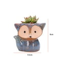 thumbnail image 5 of golytefs Fox Ceramic Succulent Pot Bonsai Container Resin with Drain Hole for Home Office, 5 of 9