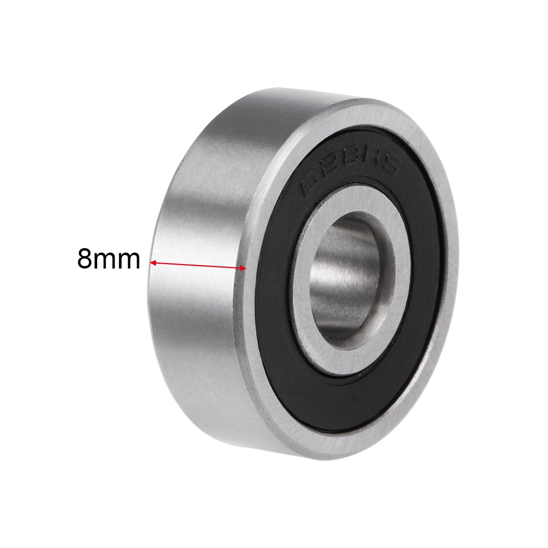 Unique Bargains 2pcs 628-2RS Deep Groove Double Shielded Carbon Steel Ball Bearings