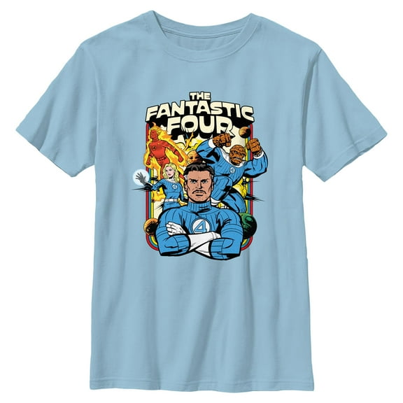 Boys The Fantastic Four: First Steps Retro Family T Shirt