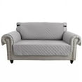 thumbnail image 2 of Sofa Cover Quilted Throw Anti Slip Washable Cover Couch Furniture Protector (2-Seater,Light Grey), 2 of 3