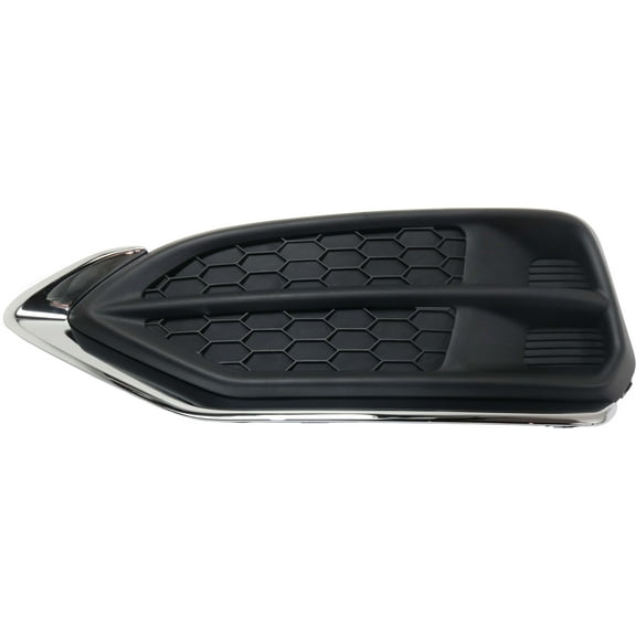 Fog Light Cover Compatible with 2016-2018 Acura RDX Front, Left Driver Textured Black