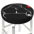 thumbnail image 3 of Goofa Animal Bulldog Printed Stool Covers Round, Waterproof Round Bar Stool Covers Anti-Slip Round Bar Stool Seat Cover with Elastic Bands Durable-13 inch, 3 of 7