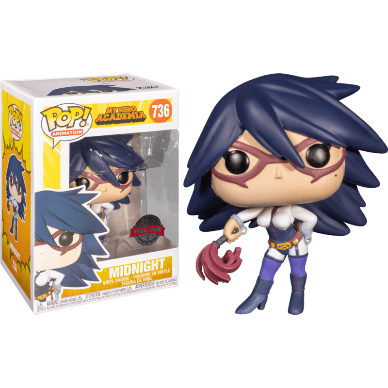 Funko Pop My Hero Academia : Midnight #736 Exclusive Vinyl Figure Bundle w/Pop Protector