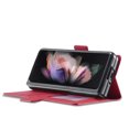 thumbnail image 4 of Z Fold 3 Case, Samsung Galaxy Z Fold 3 Case Wallet, Allytech Premium PU Leather Slim Full Protection Shockproof Card Holder Cash Pocket Cover Shell for Samsung Galaxy Z Fold 3, Red, 4 of 6