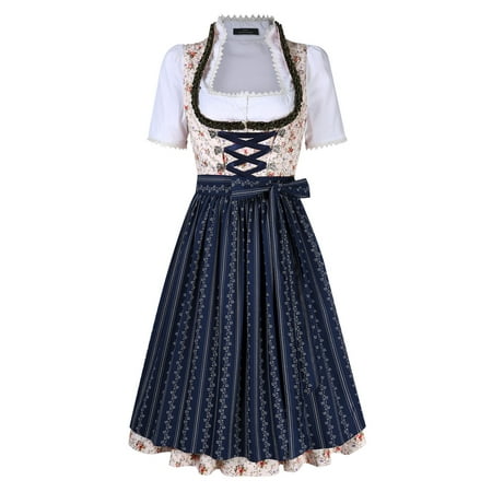 Deluxe Ladies Beer Festival Costume German Bavarian Oktoberfest Fancy Dress