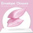 thumbnail image 5 of MR&HM Satin Pillow Case, 2 Pack Satin Queen Silky Pillowcase for Hair and Skin, Satin Pillowcase Set of 2, 20x30, Pink, 5 of 7