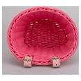 thumbnail image 2 of SHUWND Bike Basket for Front Handlebar Kid Adult Bicycle Handlebar Wicker Basket Bike Decoration Waterproof with Leather Straps Accessories Basket(Pink), 2 of 9