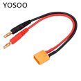 thumbnail image 2 of XT60 Connector to 4.0mm Banana Bullet Wire Plug Adapter Silicone Battery Charger Cable, 2 of 8
