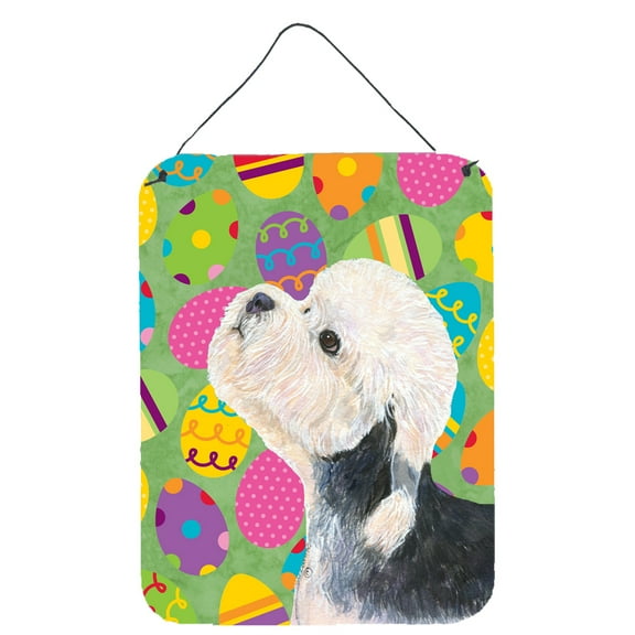 Dandie Dinmont Terrier Easter Eggtravaganza Wall or Door Hanging Prints