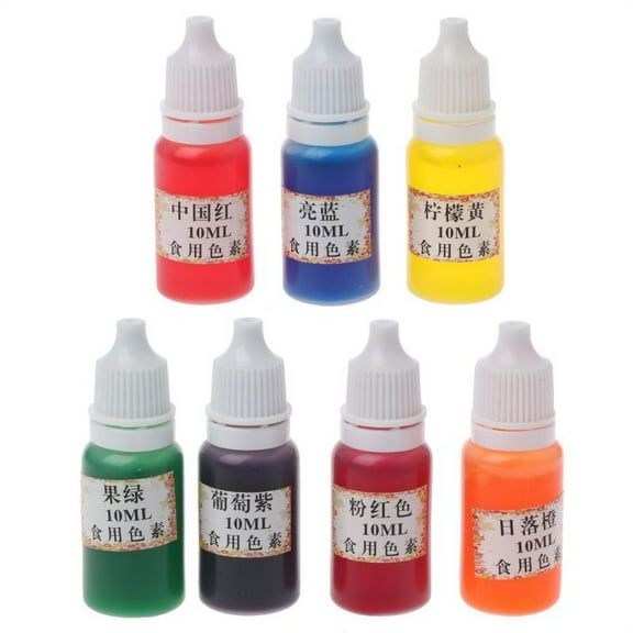 7 Colors Epoxy Resin Pigment Liquid Epoxy Resin Colorant Each 0.35oz Non-Toxic Epoxy Resin Dye Jewelry DIY Crafts