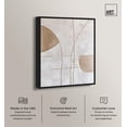 thumbnail image 2 of Structured Arcs I Canvas Print Minimalist Decor by Art Remedy, Black Frame, 16 x 20, 2 of 6