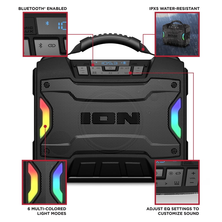 ION Audio Tailgater TD Rugged Bluetooth Speaker photo 2