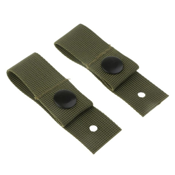 2 correas de nailon para gafas tácticas del ejército para casco MICH M88 ACH SDS Verde