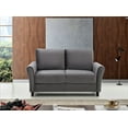 thumbnail image 5 of Uspridefurniture Corel Flared Arm Gray Velvet 2Pcs Living Room Set, Sofa and Loveseat, 5 of 6