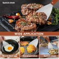 thumbnail image 2 of Plancha Spatula, Plancha Scraper Crepe Spatula Grill Spatula Plancha Scraper Stainless Steel Spatula Barbecue Spatula for Grilling Meat Teppanyaki Gri, 2 of 4