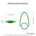 thumbnail image 3 of Silicone Braided Cords, Animal Theme Silicone Water Bottle Handle Strap, Water Bottle Handle Straps for DIY Carrying Cup, Outdoor Walking, Hiking, Camping, Drinks Cup Decor, Green, 3 of 6