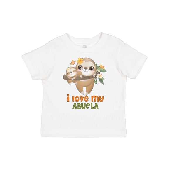 Inktastic Cute Sloth I Love My Abuela Boys or Girls Toddler T-Shirt