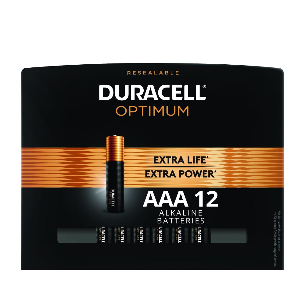 Duracell Optimum AAA Battery, Triple A Batteries with Resealable