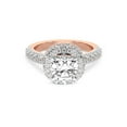 thumbnail image 3 of IGI Certified 2 Carat Cushion Shape Lab Grown Diamond Engagement Ring | 14K Rose Gold | Luxoré Vintage Allure Diamond Ring | FG-VS1-VS2 Quality Friendly Diamonds, 3 of 6